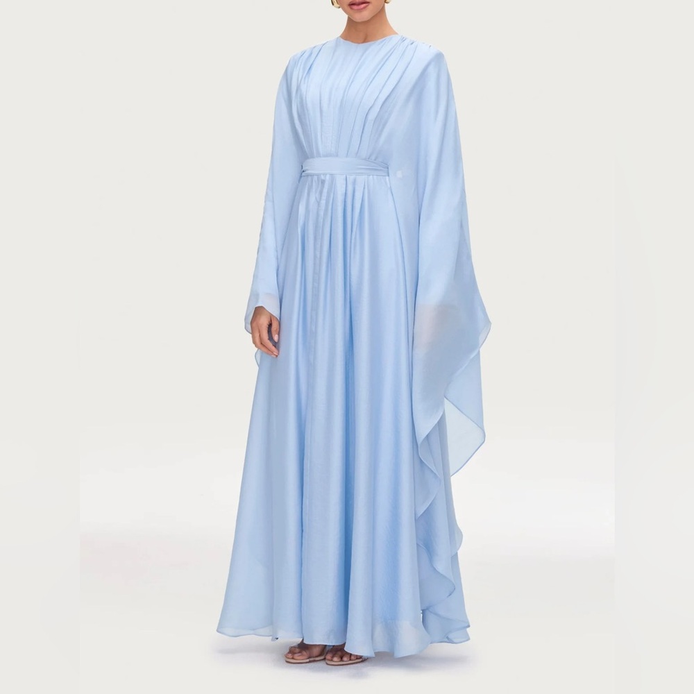 Elegant Light Blue Women's Maxi Dress